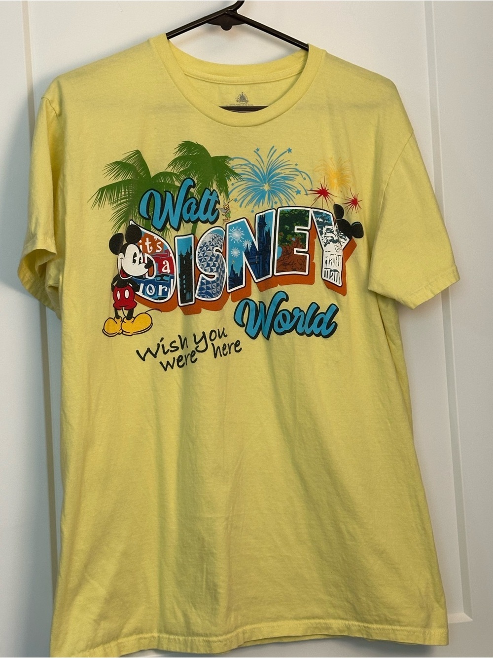 Disney Yellow Walt Disney World Mickey Graphic Tee